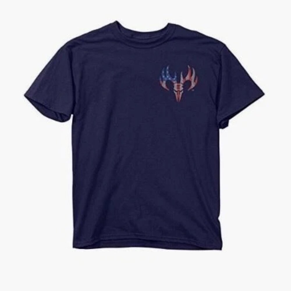 Buck Wear Stand Up for The Anthem Men's T-Shirt, Navy, Medium - Picture 2 of 2